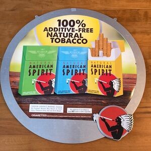 Natural AMERICAN SPIRIT (22'') Metal Aluminum Sign